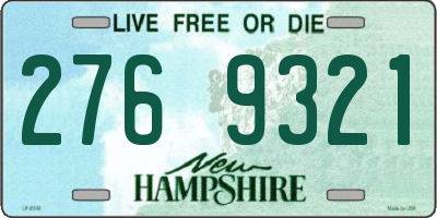NH license plate 2769321