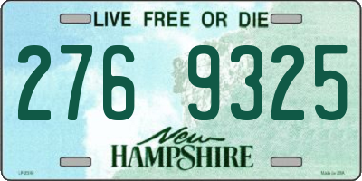 NH license plate 2769325
