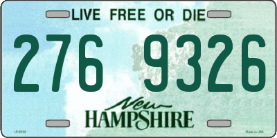 NH license plate 2769326