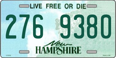 NH license plate 2769380