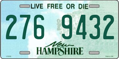 NH license plate 2769432
