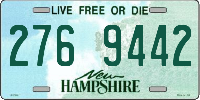 NH license plate 2769442
