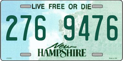 NH license plate 2769476