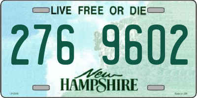 NH license plate 2769602