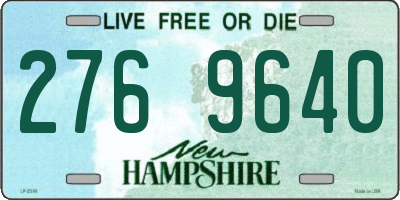 NH license plate 2769640