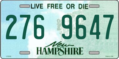 NH license plate 2769647
