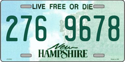 NH license plate 2769678