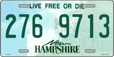 NH license plate 2769713
