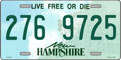 NH license plate 2769725