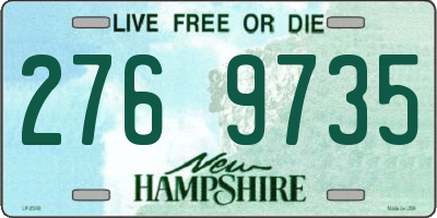NH license plate 2769735