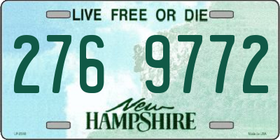 NH license plate 2769772