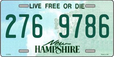NH license plate 2769786