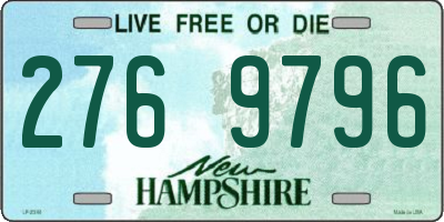 NH license plate 2769796