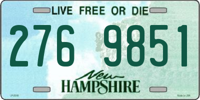 NH license plate 2769851