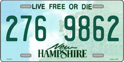 NH license plate 2769862