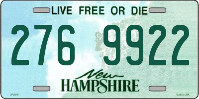 NH license plate 2769922