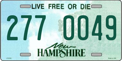 NH license plate 2770049