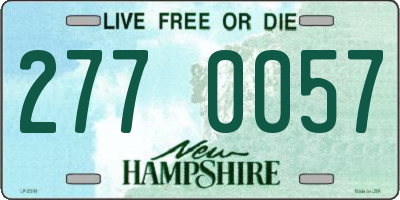 NH license plate 2770057