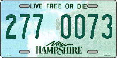 NH license plate 2770073