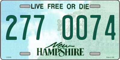 NH license plate 2770074