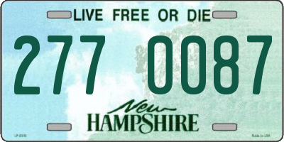 NH license plate 2770087