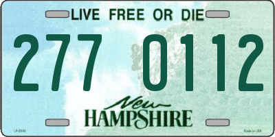 NH license plate 2770112