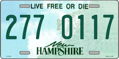 NH license plate 2770117
