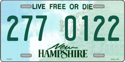 NH license plate 2770122