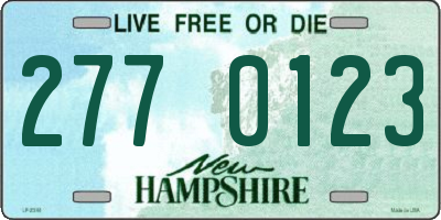 NH license plate 2770123