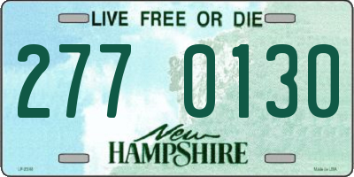 NH license plate 2770130