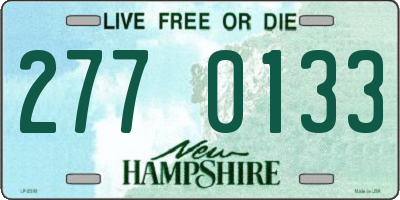 NH license plate 2770133