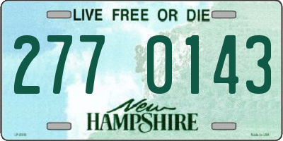 NH license plate 2770143