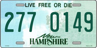 NH license plate 2770149