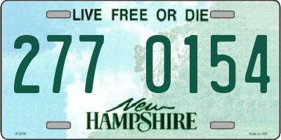 NH license plate 2770154