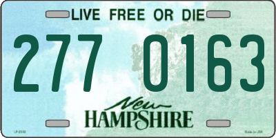 NH license plate 2770163