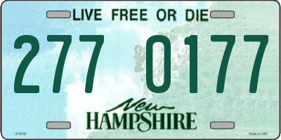 NH license plate 2770177