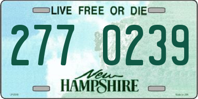 NH license plate 2770239