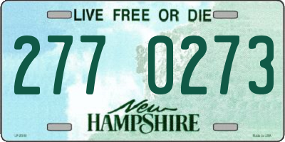 NH license plate 2770273