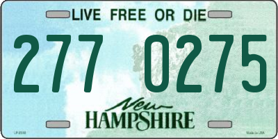 NH license plate 2770275
