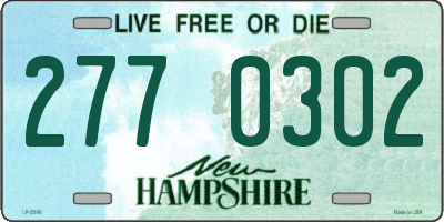 NH license plate 2770302