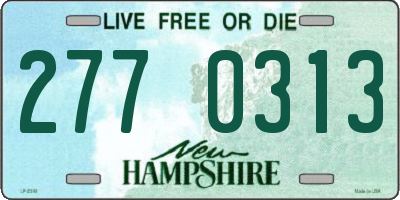 NH license plate 2770313