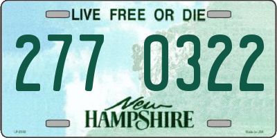 NH license plate 2770322