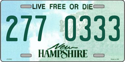NH license plate 2770333