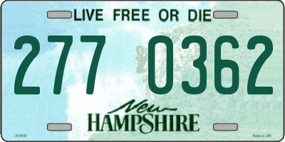 NH license plate 2770362