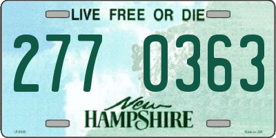 NH license plate 2770363