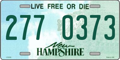 NH license plate 2770373