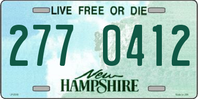 NH license plate 2770412