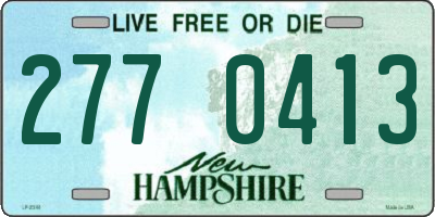 NH license plate 2770413
