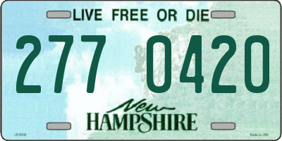 NH license plate 2770420