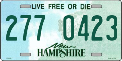 NH license plate 2770423